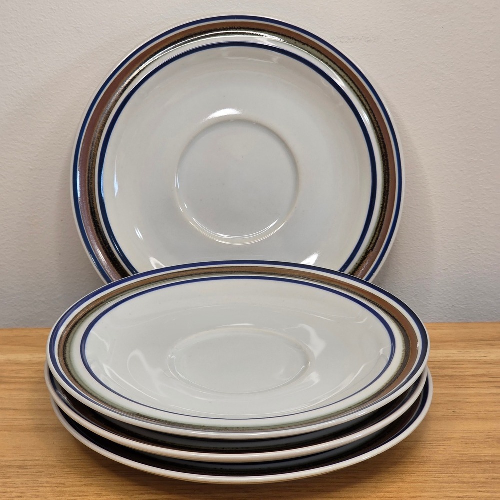 Vintage Salem Stoneware Plates Saucers 6 1/4", Georgetown‎ Collection Set of 4